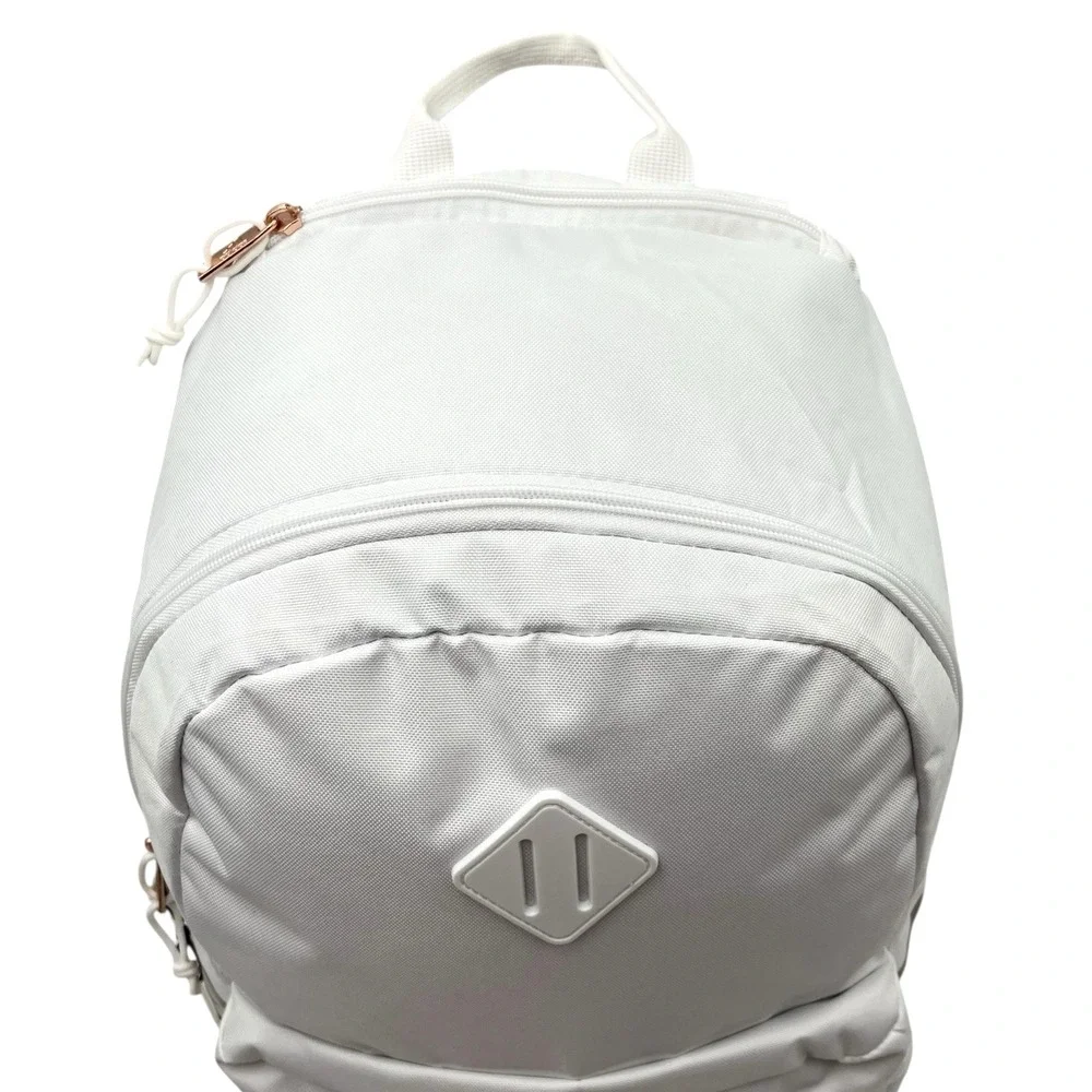 Adidas Classic 3S 5 Unisex School Backpack Fits 16" Laptop White Rose Gold - Picture 6 of 12